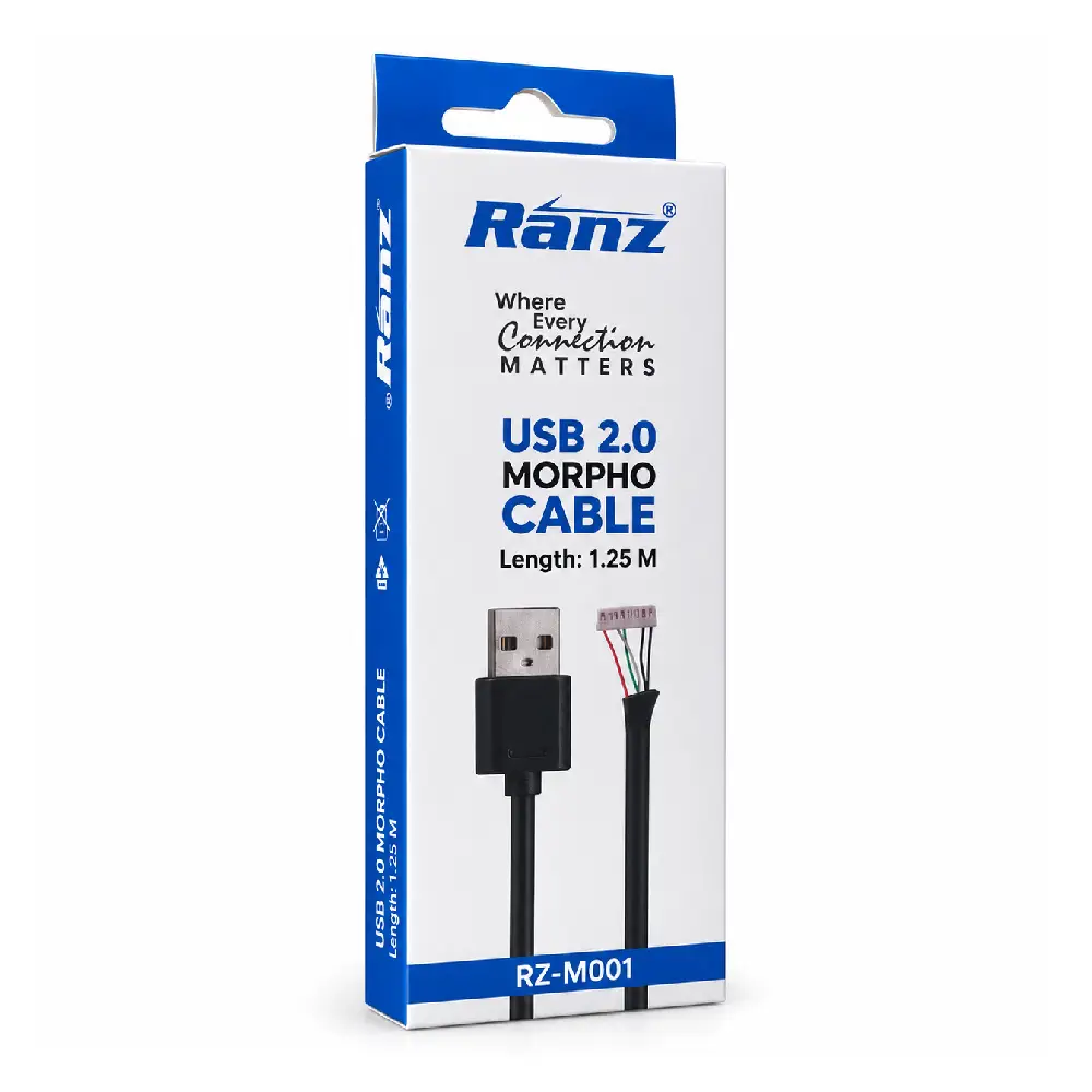 Ranz Aadhar USB Cable For Morpho Device 1m